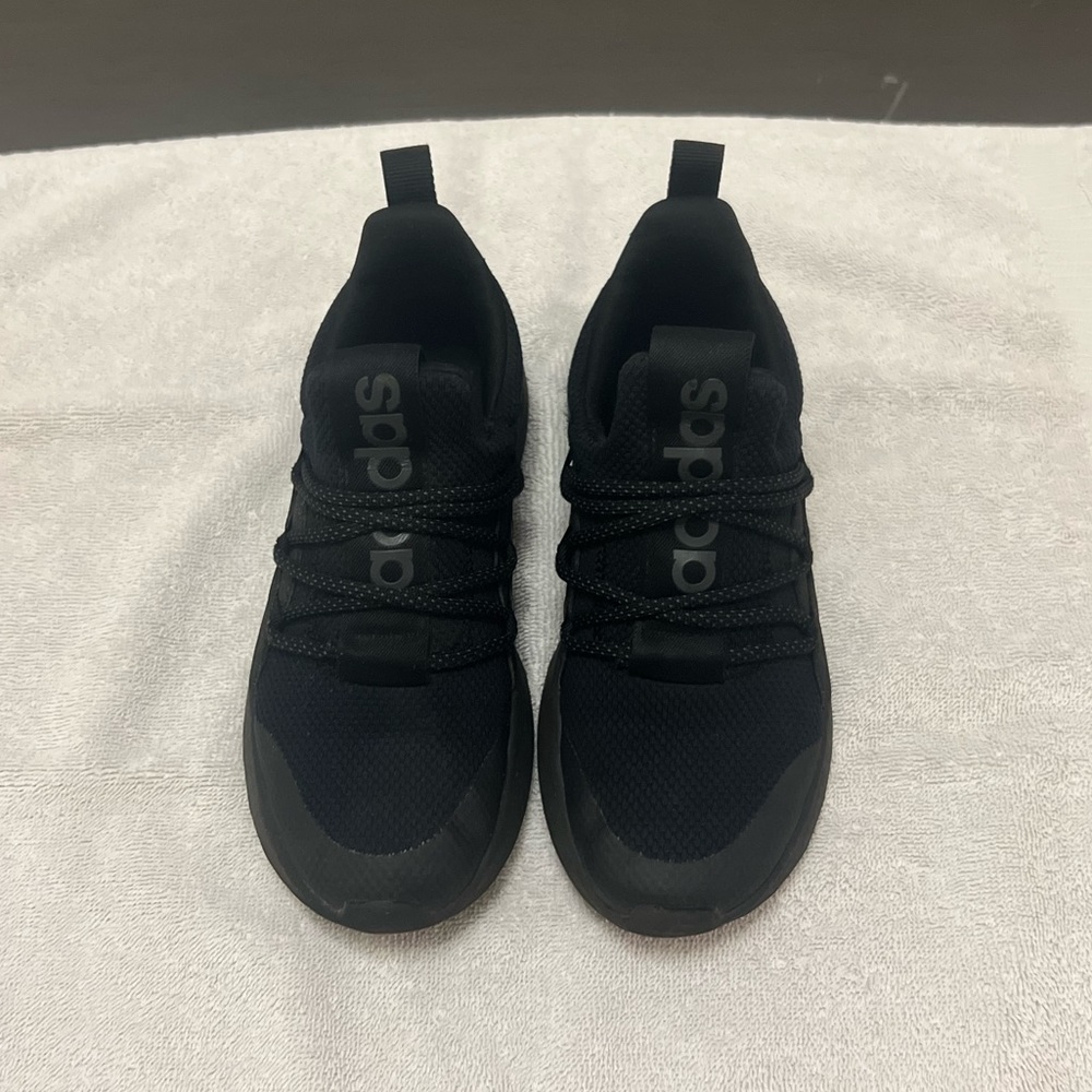 Adidas - Lite Racer Adapt 5.0 - All Black - Size 2 Little Boys